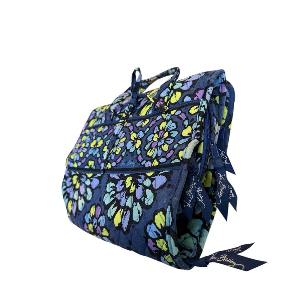 Vera Bradley Hanging Organizer Travel Bag Indigo Pop Retired Floral Holiday